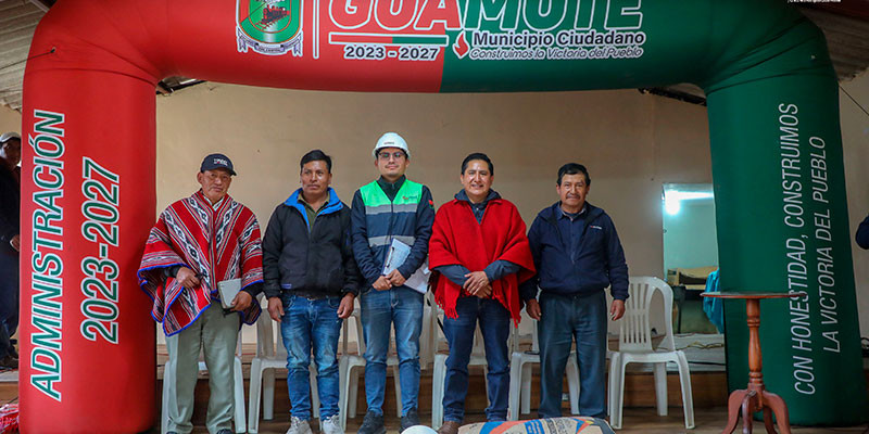 SAN FRANCISCO DE CEBADAS RECIBIÓ MATERIALES PARA EL SISTEMA DE AGUA POTABLE