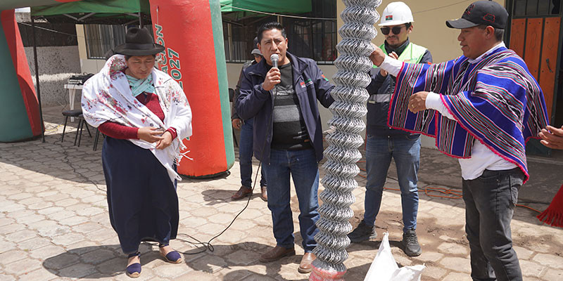 ENTREGA DE MATERIALES EN LA COMUNIDAD DE GALTE PAKCHA