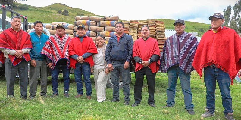 ENTREGA DE MATERIALES EN LIRIO SAN GONZALO